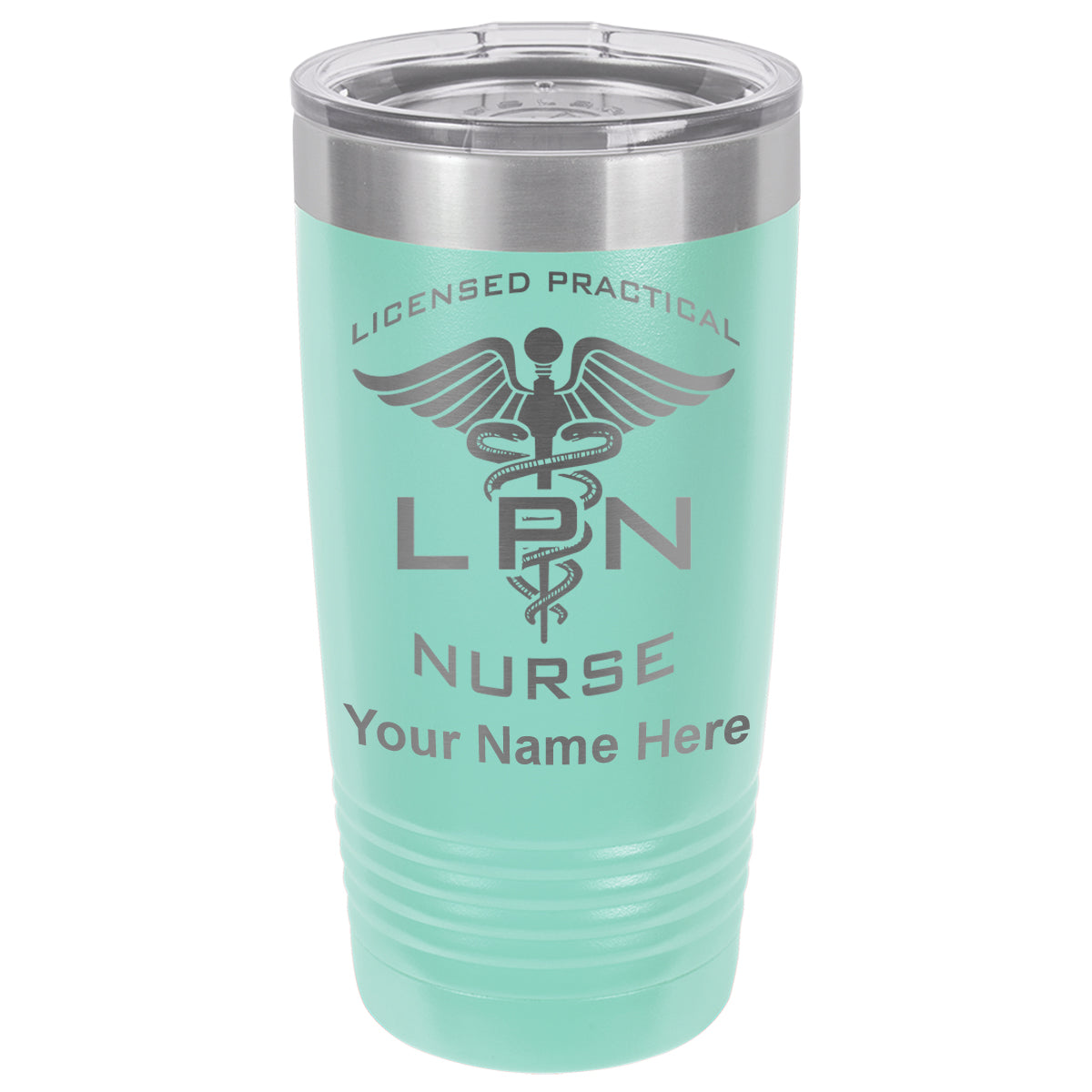 20oz Vacuum Insulated Tumbler Mug, LPN Licensed Practical Nurse, Personalized Engraving Included