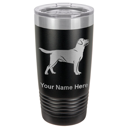 20oz Vacuum Insulated Tumbler Mug, Labrador Retriever Dog, Personalized Engraving Included