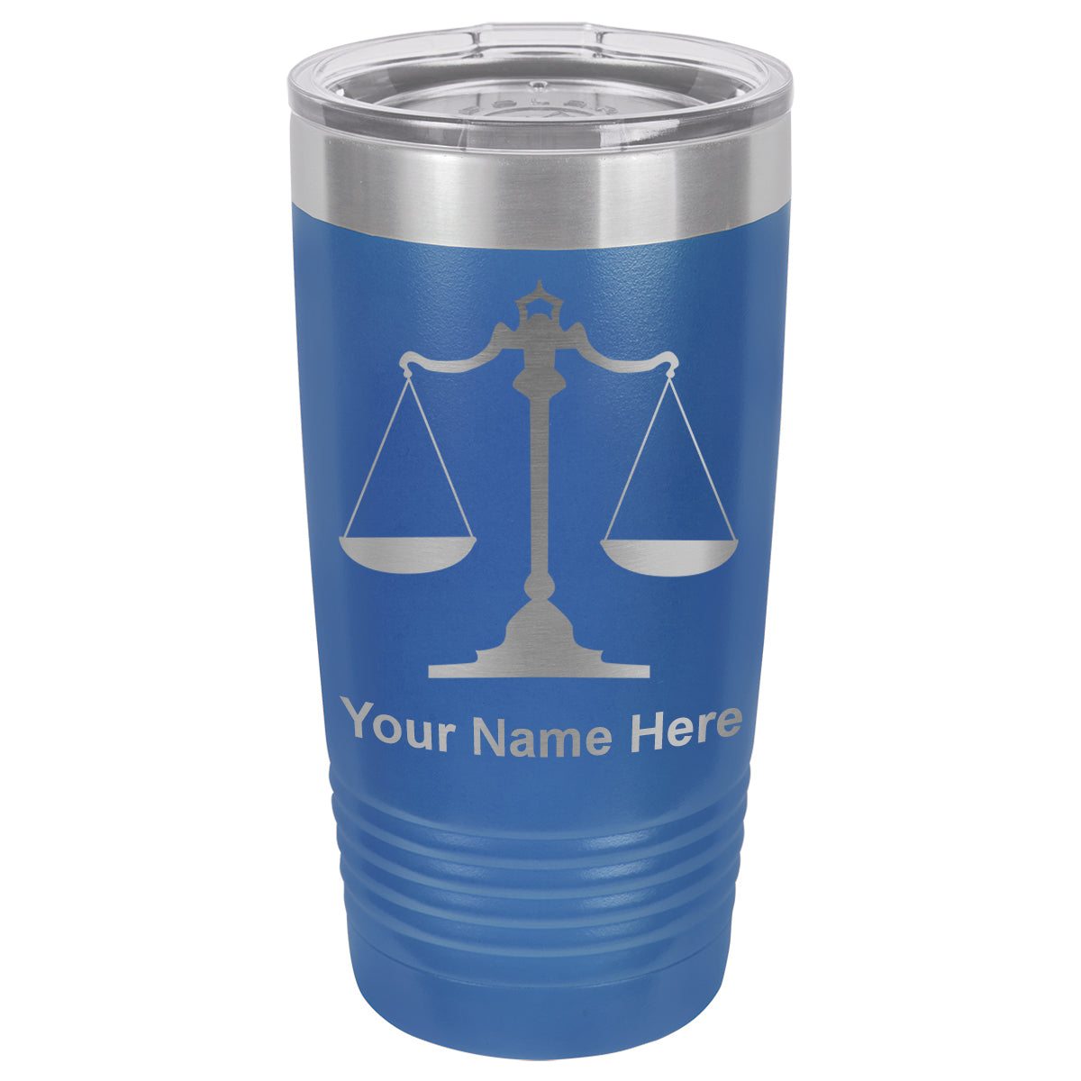 20oz Vacuum Insulated Tumbler Mug, Law Scale, Personalized Engraving Included