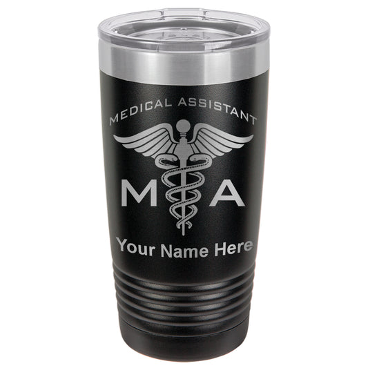 20oz Vacuum Insulated Tumbler Mug, MA Medical Assistant, Personalized Engraving Included