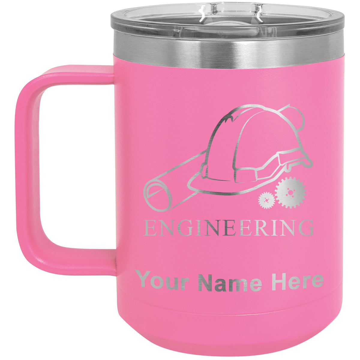 15oz Vacuum Insulated Coffee Mug, Engineering, Personalized Engraving Included