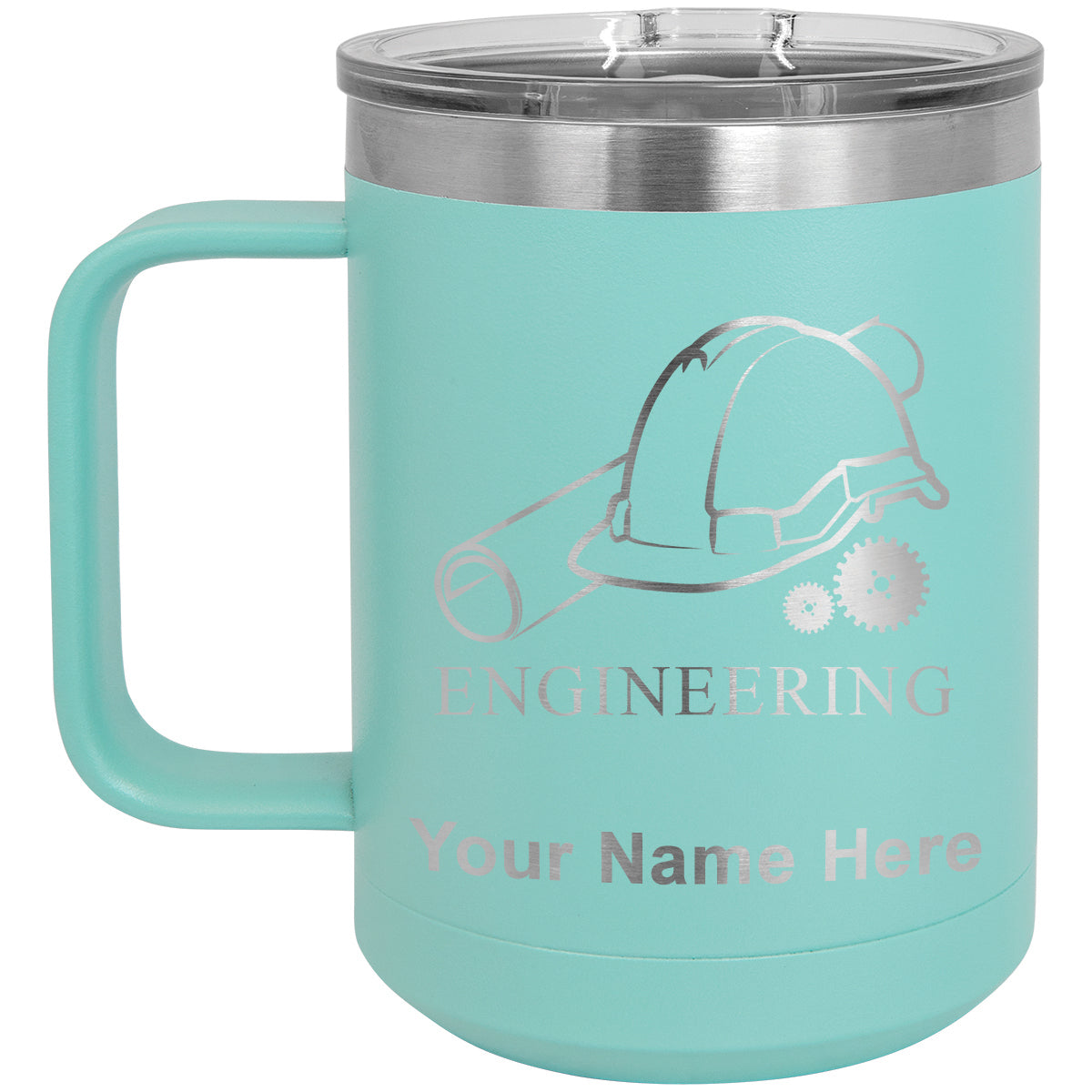 15oz Vacuum Insulated Coffee Mug, Engineering, Personalized Engraving Included