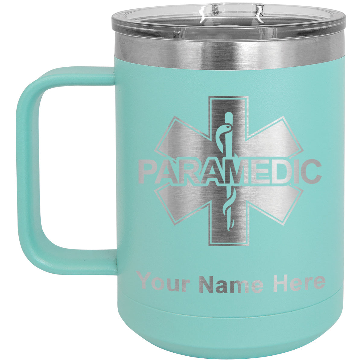 15oz Vacuum Insulated Coffee Mug, Paramedic, Personalized Engraving Included