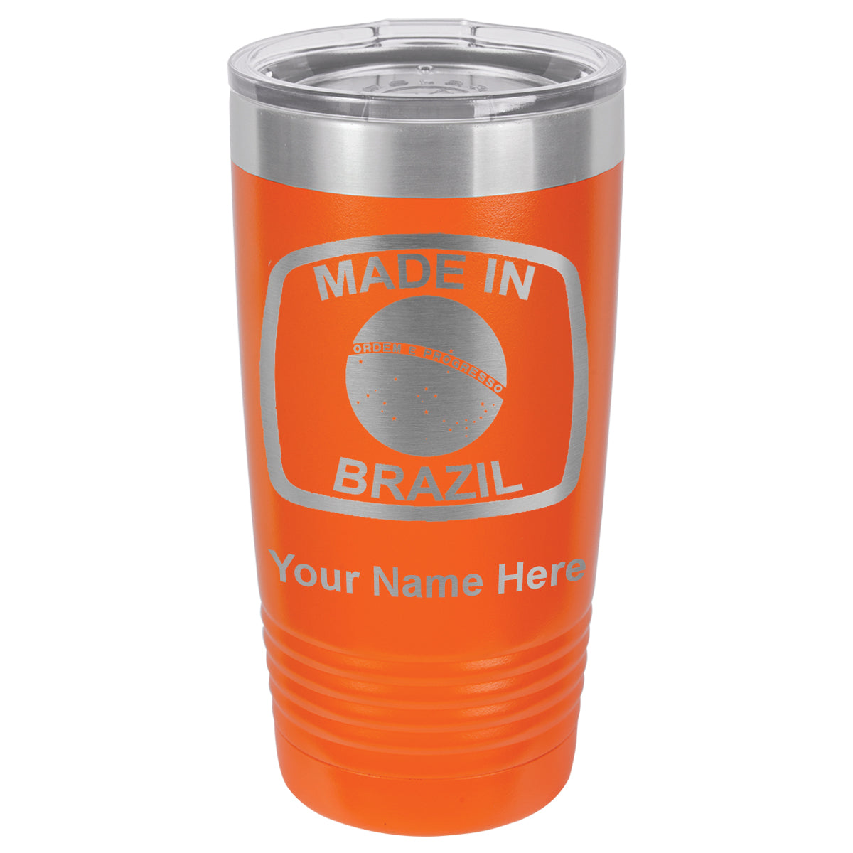 20oz Vacuum Insulated Tumbler Mug, Made in Brazil, Personalized Engraving Included