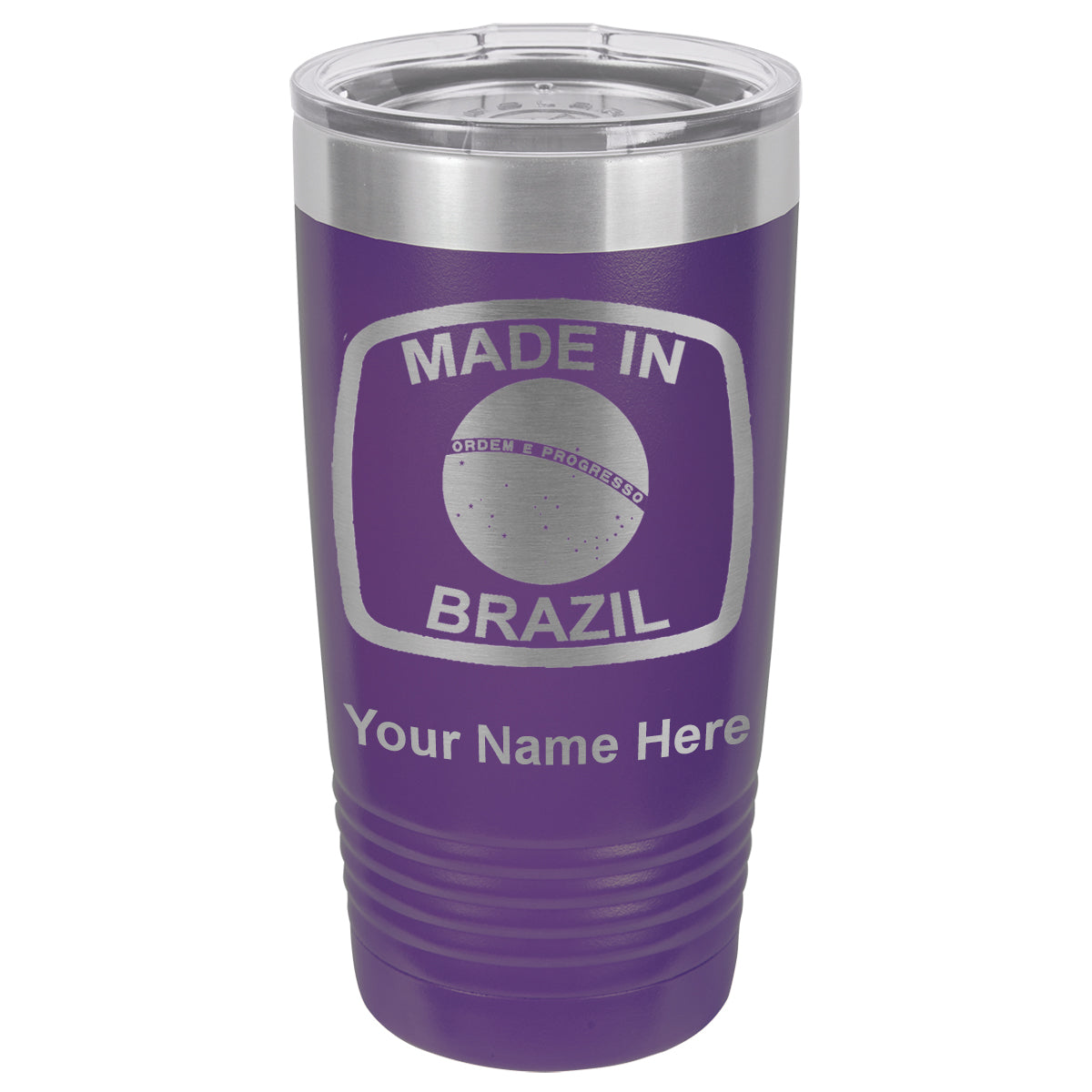 20oz Vacuum Insulated Tumbler Mug, Made in Brazil, Personalized Engraving Included