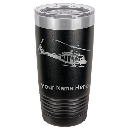 20oz Vacuum Insulated Tumbler Mug, Military Helicopter 2, Personalized Engraving Included