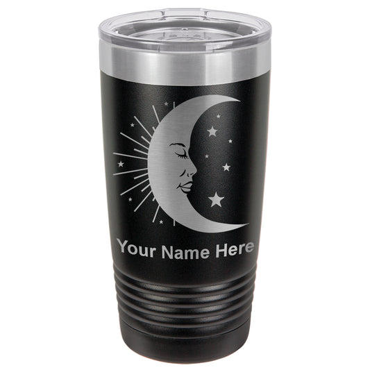 20oz Vacuum Insulated Tumbler Mug, Moon, Personalized Engraving Included