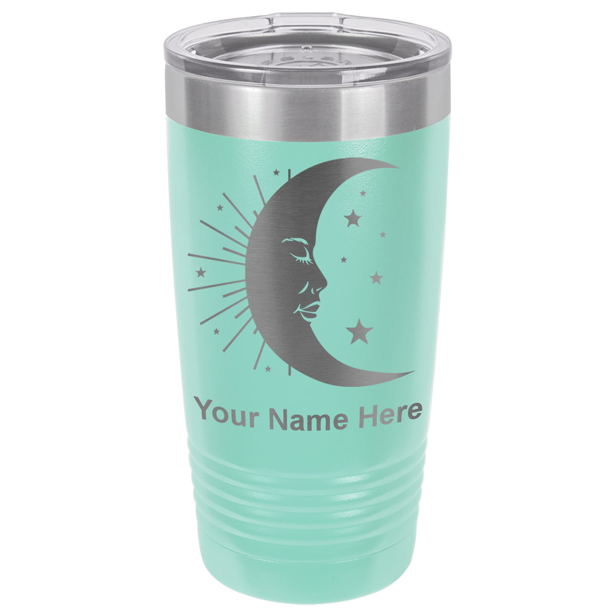20oz Vacuum Insulated Tumbler Mug, Moon, Personalized Engraving Included
