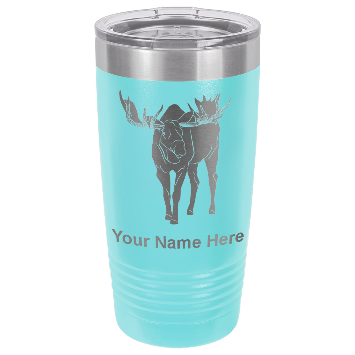 20oz Vacuum Insulated Tumbler Mug, Moose, Personalized Engraving Included
