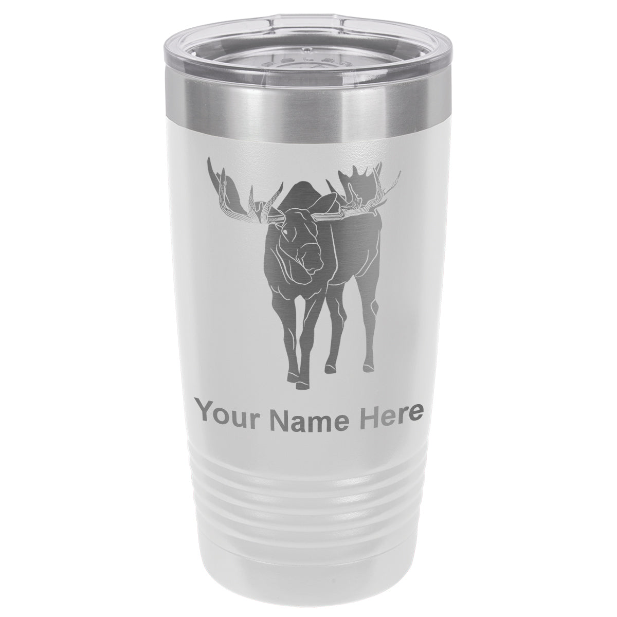20oz Vacuum Insulated Tumbler Mug, Moose, Personalized Engraving Included