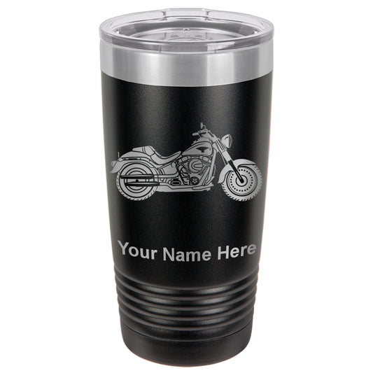 20oz Vacuum Insulated Tumbler Mug, Motorcycle, Personalized Engraving Included