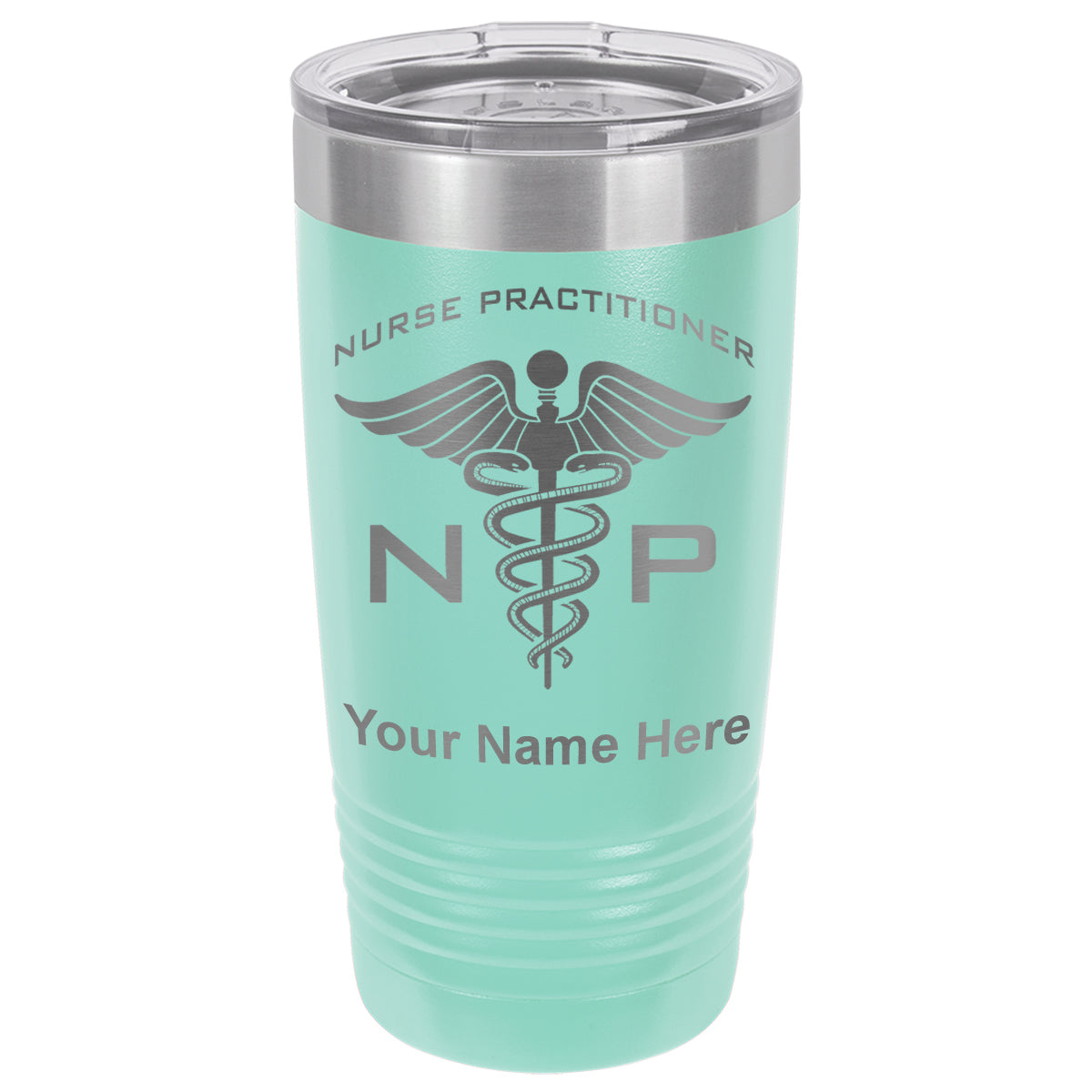 20oz Vacuum Insulated Tumbler Mug, NP Nurse Practitioner, Personalized Engraving Included