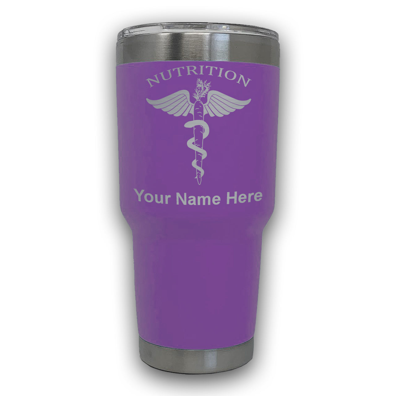 LaserGram 30oz Tumbler Mug, Nutritionist, Personalized Engraving Included