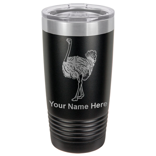 20oz Vacuum Insulated Tumbler Mug, Ostrich, Personalized Engraving Included