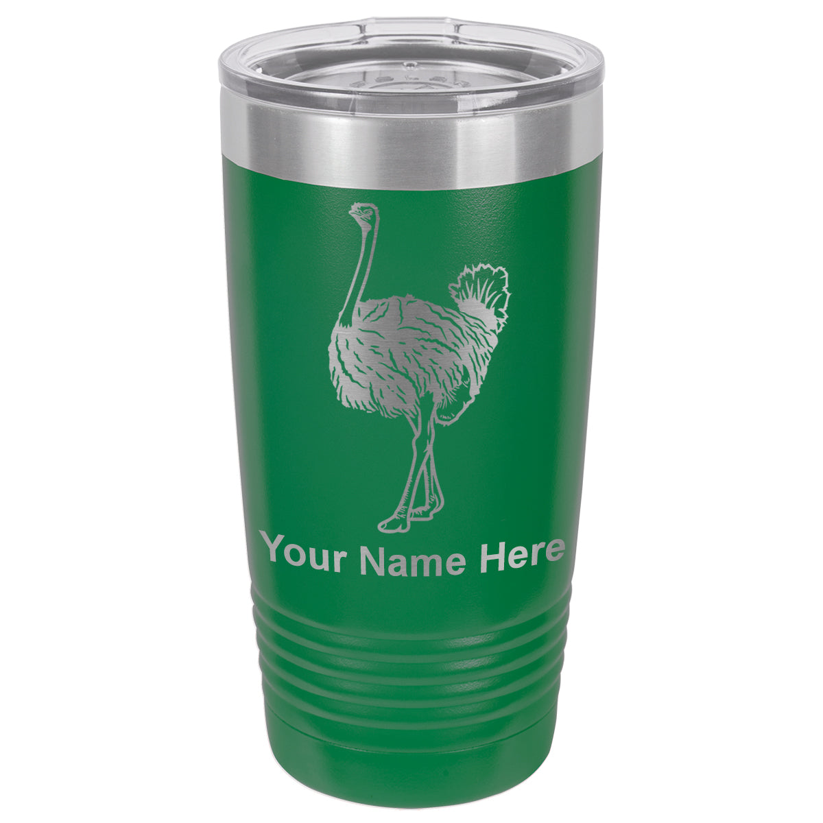 20oz Vacuum Insulated Tumbler Mug, Ostrich, Personalized Engraving Included