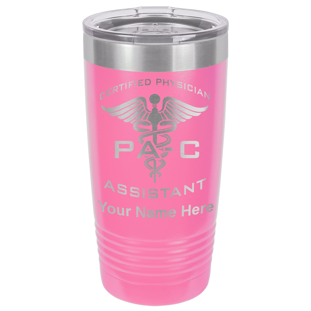 20oz Vacuum Insulated Tumbler Mug, PA-C Certified Physician Assistant, Personalized Engraving Included