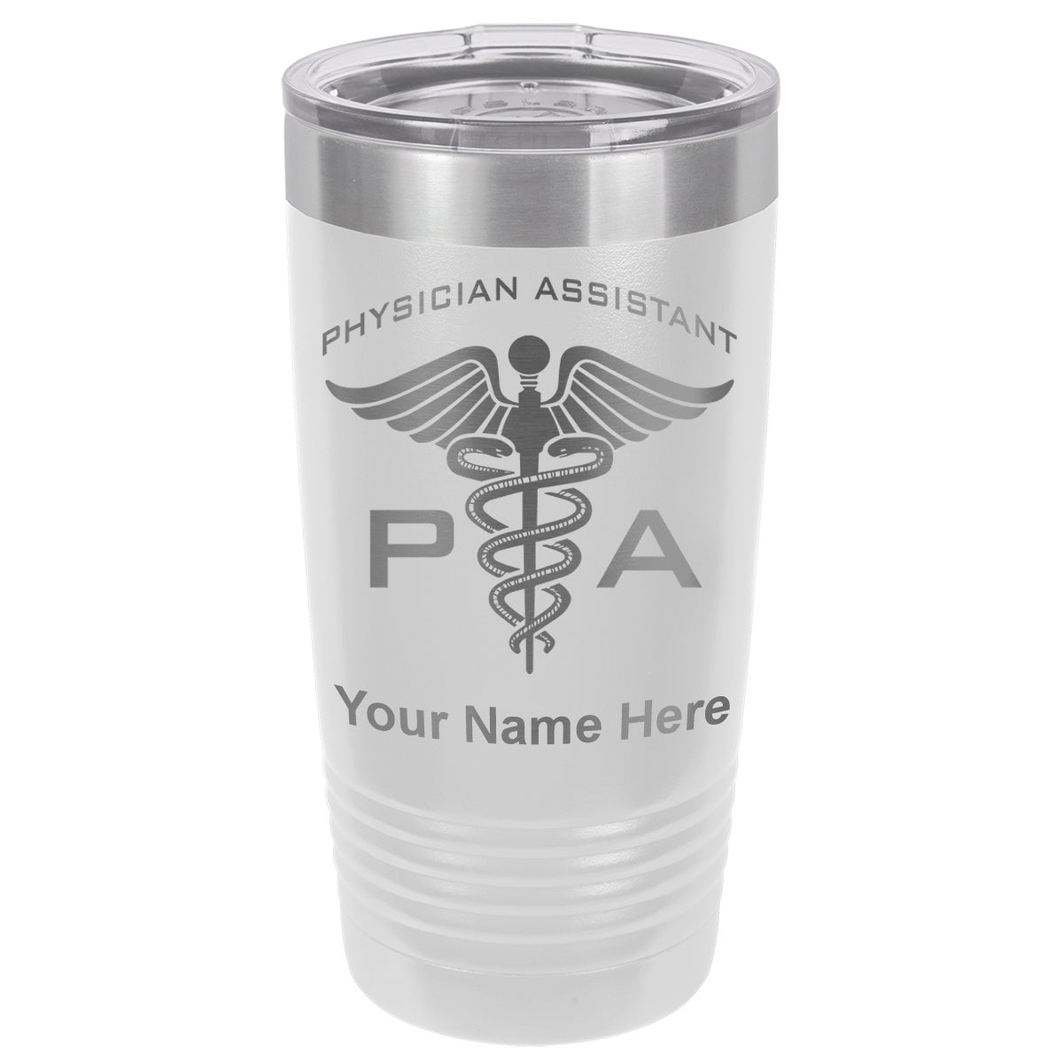 20oz Vacuum Insulated Tumbler Mug, PA Physician Assistant, Personalized Engraving Included
