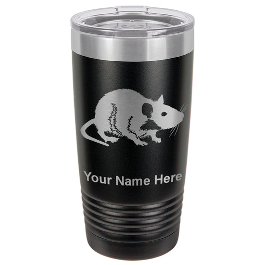 20oz Vacuum Insulated Tumbler Mug, Rat, Personalized Engraving Included