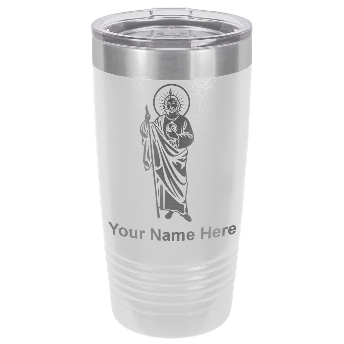 20oz Vacuum Insulated Tumbler Mug, Saint Jude, Personalized Engraving Included