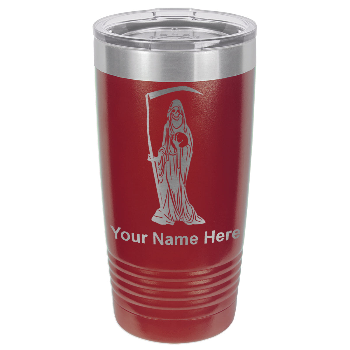 20oz Vacuum Insulated Tumbler Mug, Santa Muerte, Personalized Engraving Included