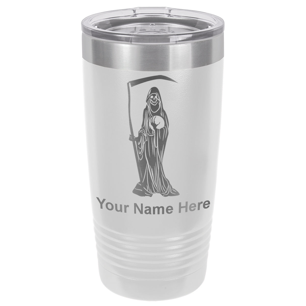 20oz Vacuum Insulated Tumbler Mug, Santa Muerte, Personalized Engraving Included
