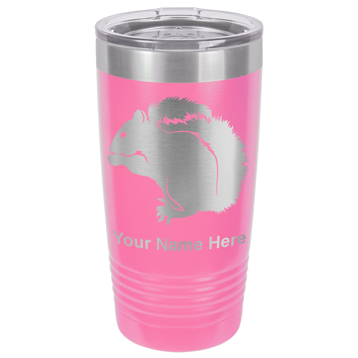 20oz Vacuum Insulated Tumbler Mug, Squirrel, Personalized Engraving Included