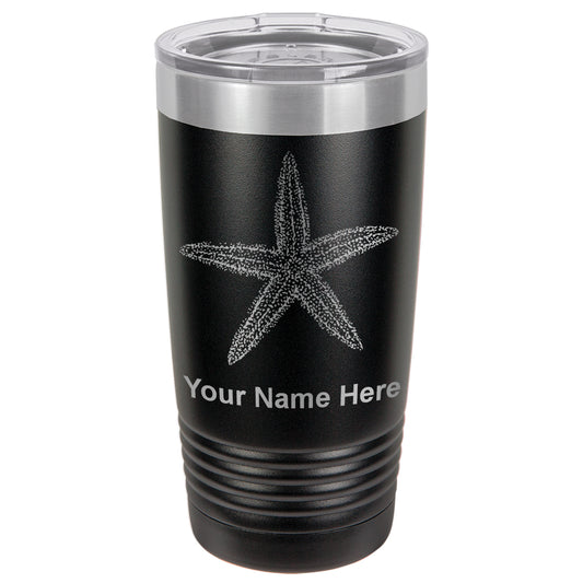 20oz Vacuum Insulated Tumbler Mug, Starfish, Personalized Engraving Included