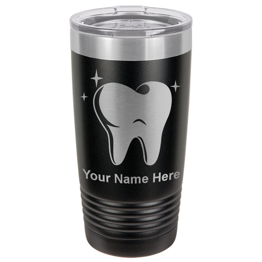 20oz Vacuum Insulated Tumbler Mug, Tooth, Personalized Engraving Included