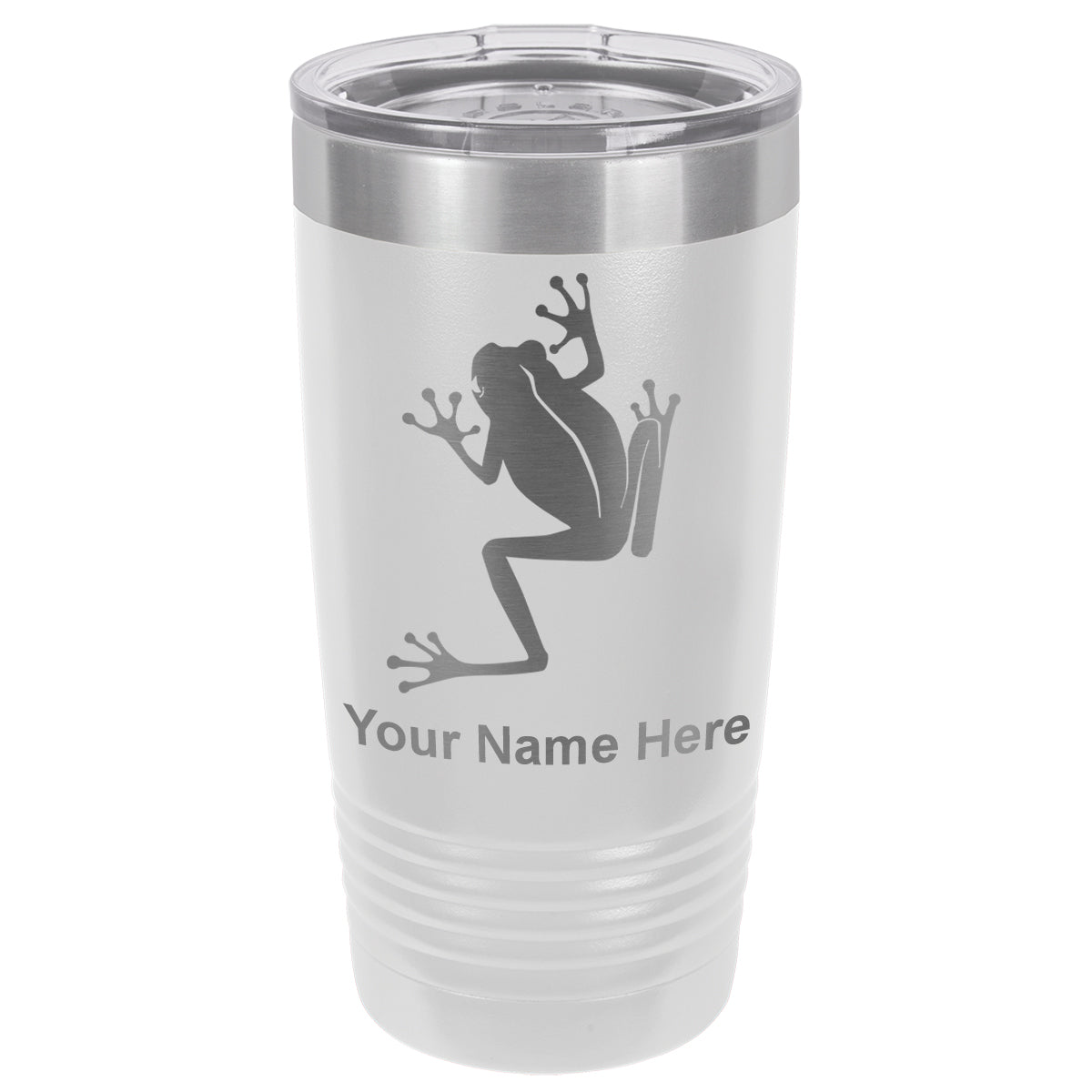 20oz Vacuum Insulated Tumbler Mug, Tree Frog, Personalized Engraving Included
