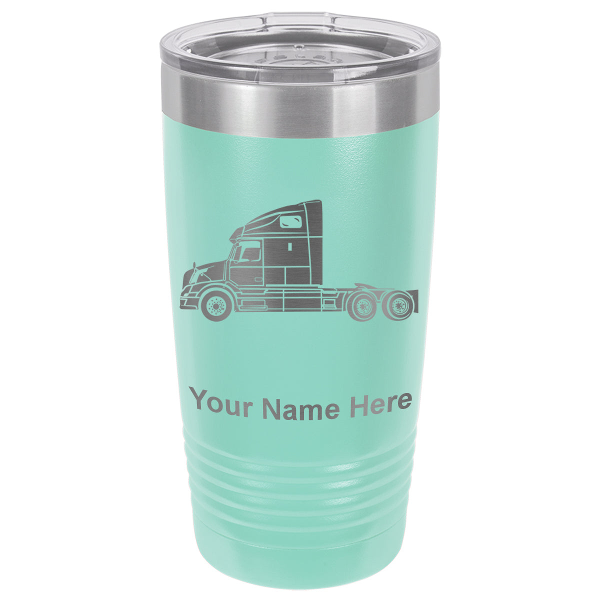 20oz Vacuum Insulated Tumbler Mug, Truck Cab, Personalized Engraving Included