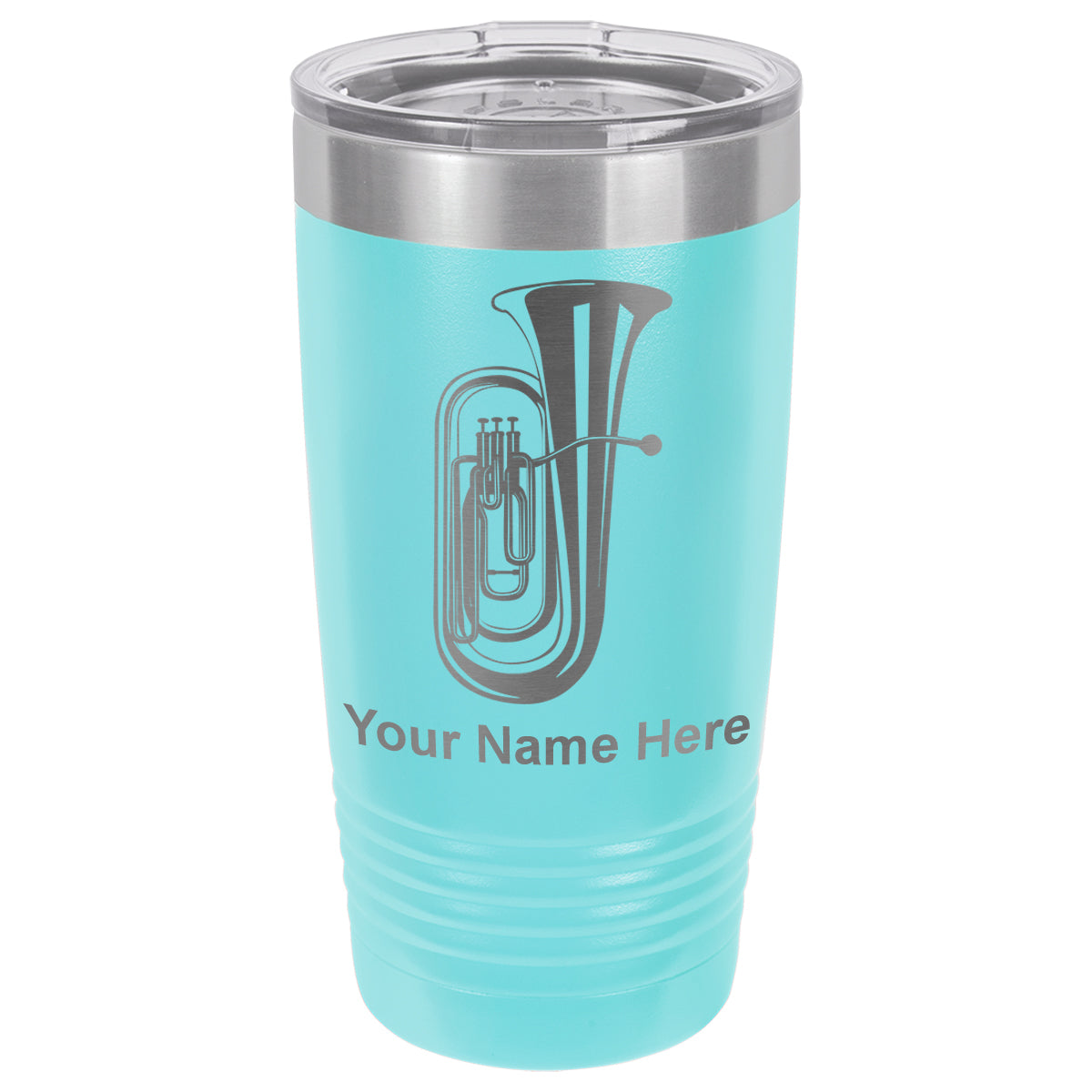 20oz Vacuum Insulated Tumbler Mug, Tuba, Personalized Engraving Included