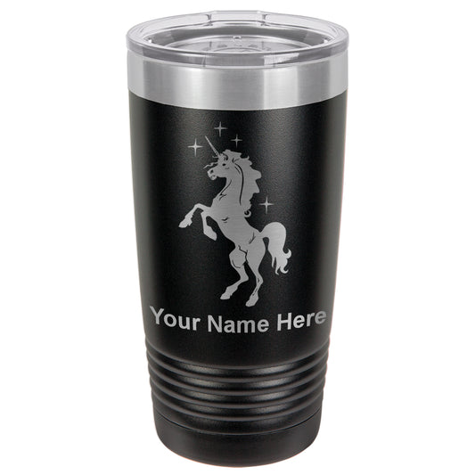 20oz Vacuum Insulated Tumbler Mug, Unicorn, Personalized Engraving Included