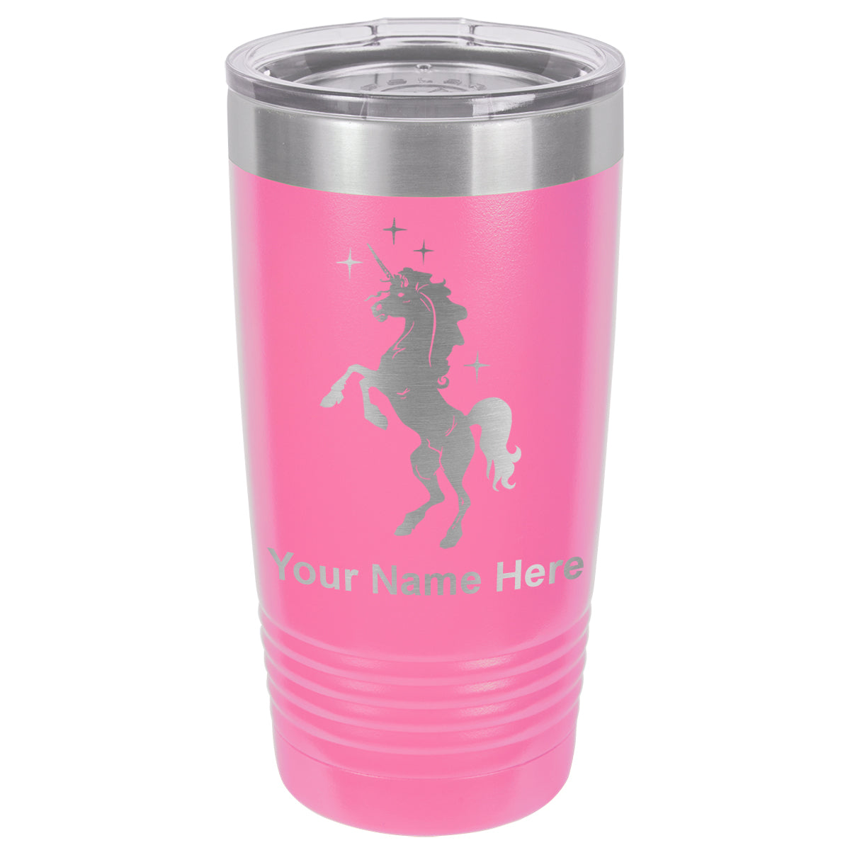 20oz Vacuum Insulated Tumbler Mug, Unicorn, Personalized Engraving Included