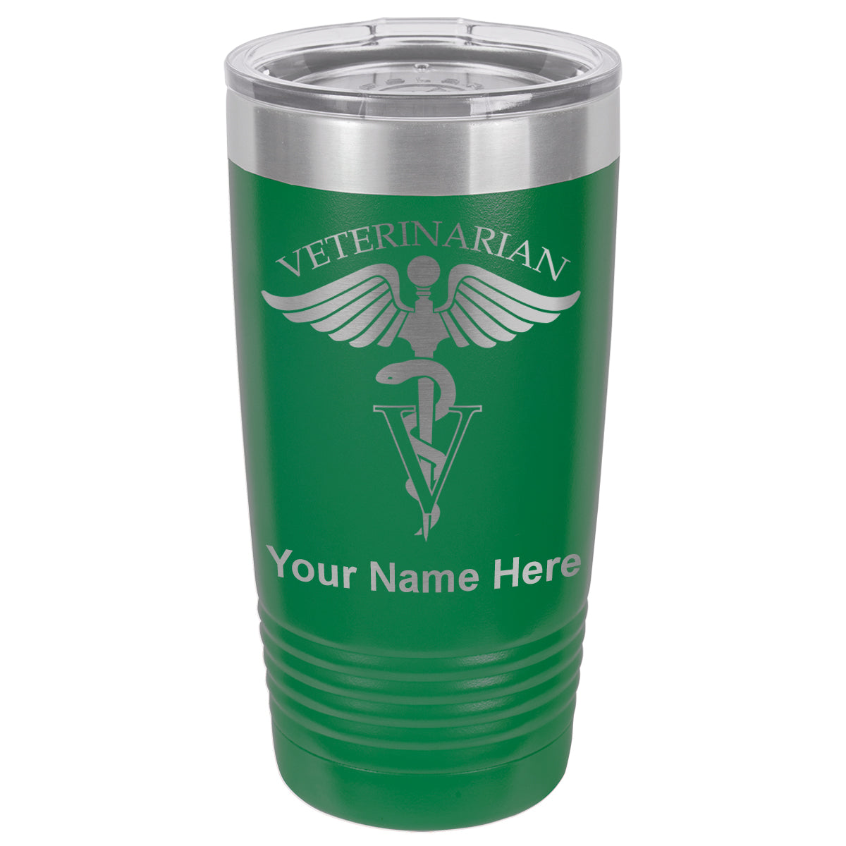 20oz Vacuum Insulated Tumbler Mug, Veterinarian, Personalized Engraving Included
