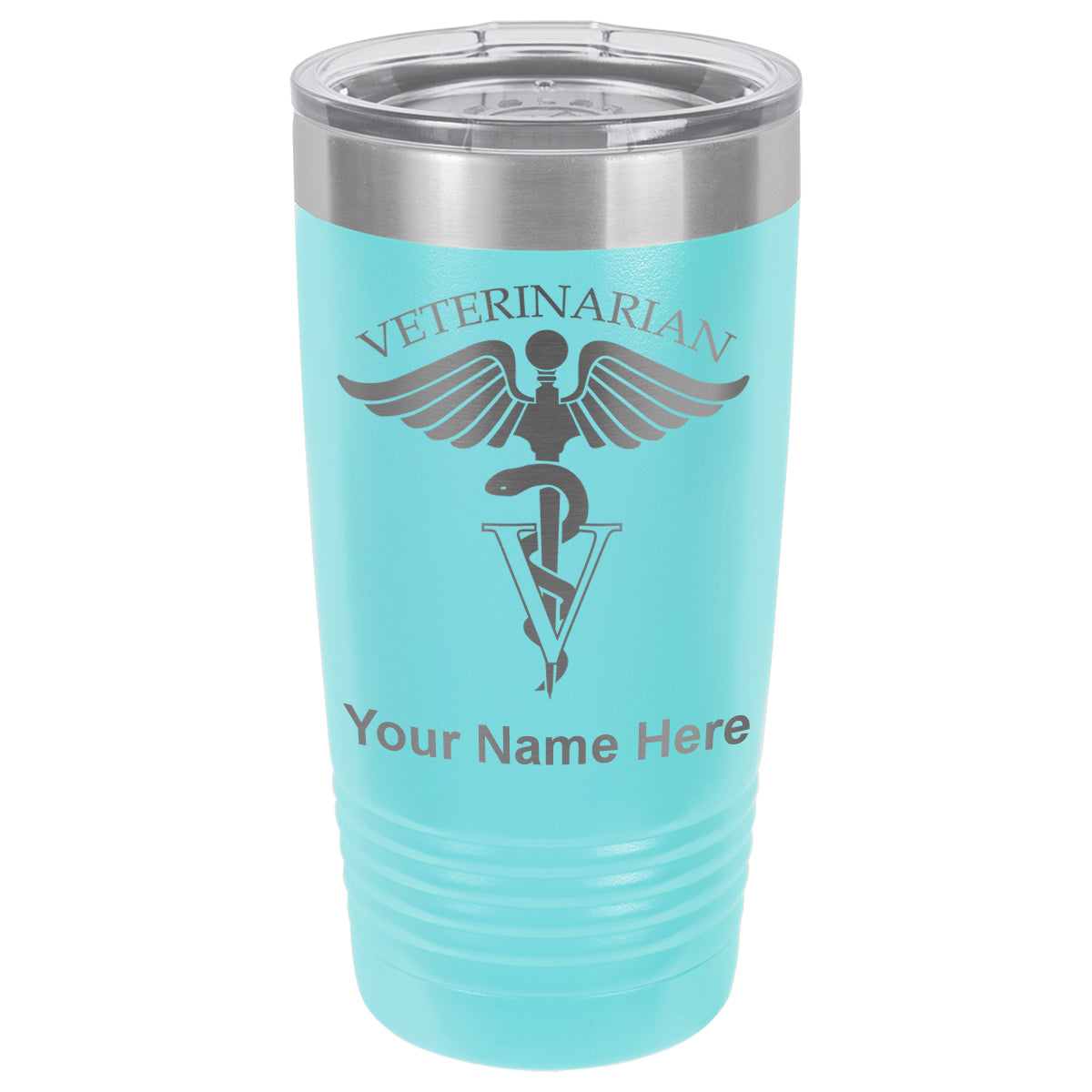 20oz Vacuum Insulated Tumbler Mug, Veterinarian, Personalized Engraving Included
