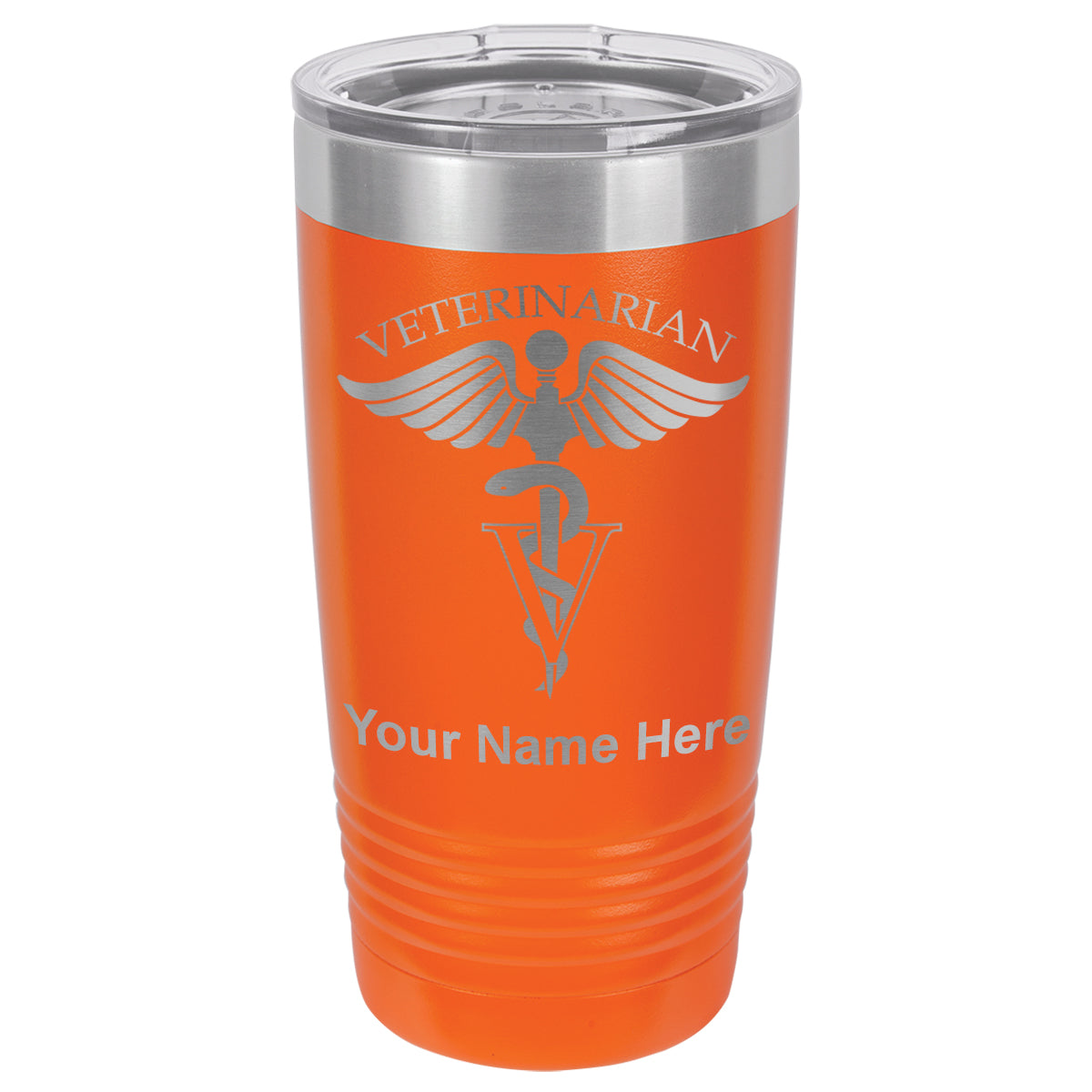 20oz Vacuum Insulated Tumbler Mug, Veterinarian, Personalized Engraving Included