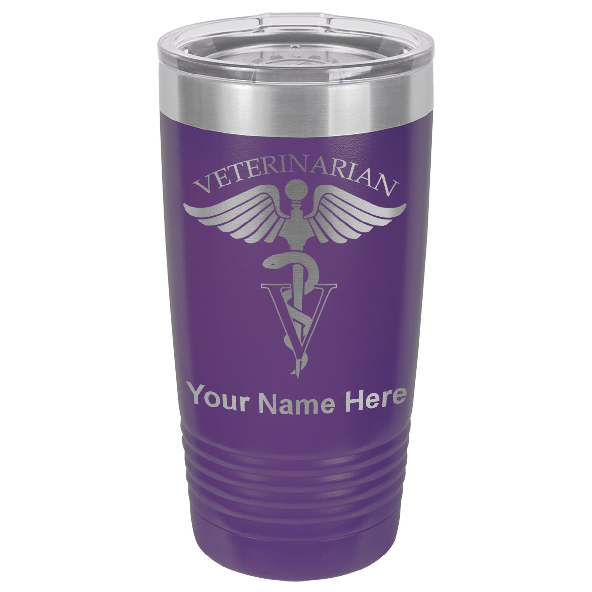 20oz Vacuum Insulated Tumbler Mug, Veterinarian, Personalized Engraving Included