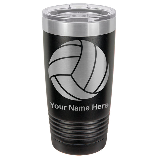 20oz Vacuum Insulated Tumbler Mug, Volleyball Ball, Personalized Engraving Included