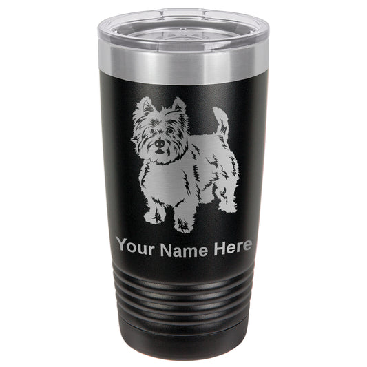 20oz Vacuum Insulated Tumbler Mug, West Highland Terrier Dog, Personalized Engraving Included