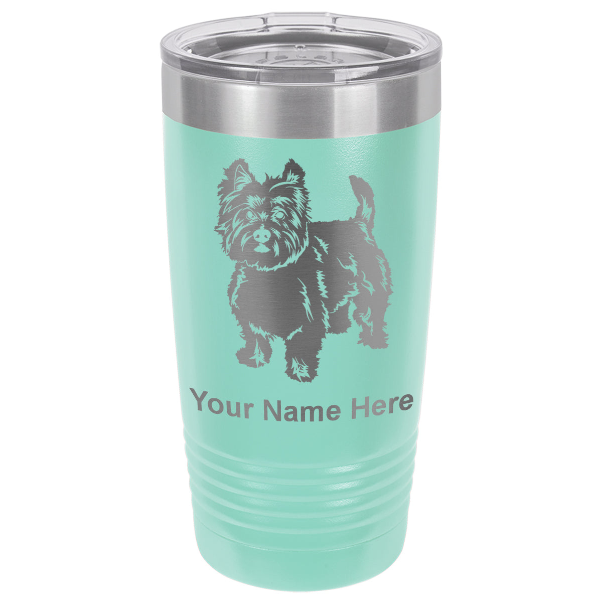 20oz Vacuum Insulated Tumbler Mug, West Highland Terrier Dog, Personalized Engraving Included