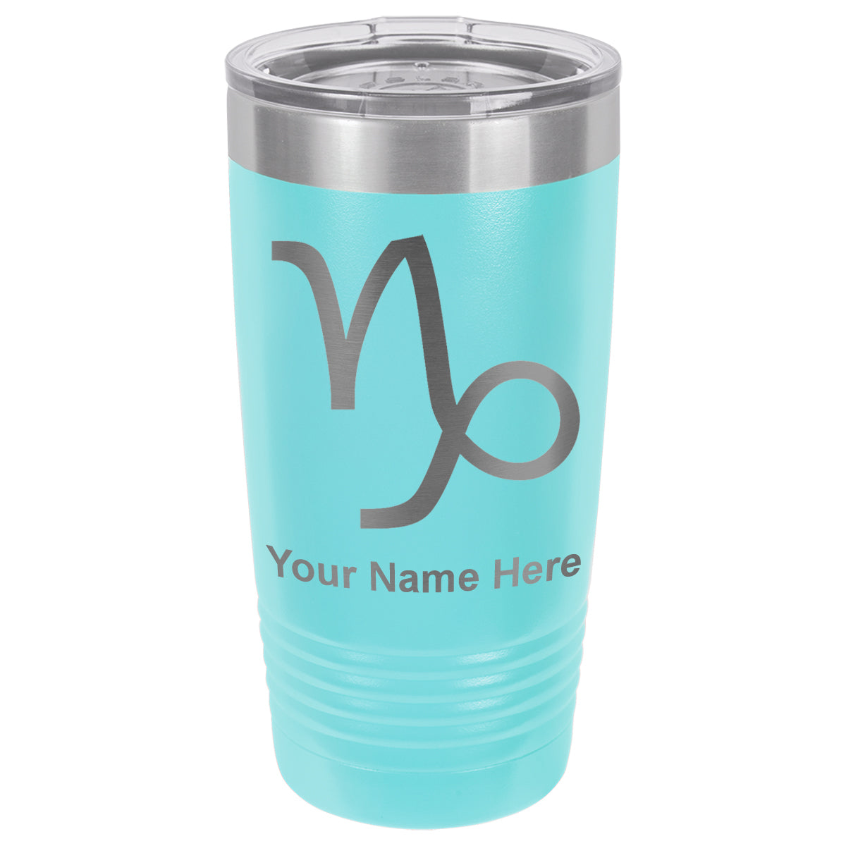 20oz Vacuum Insulated Tumbler Mug, Zodiac Sign Capricorn, Personalized Engraving Included
