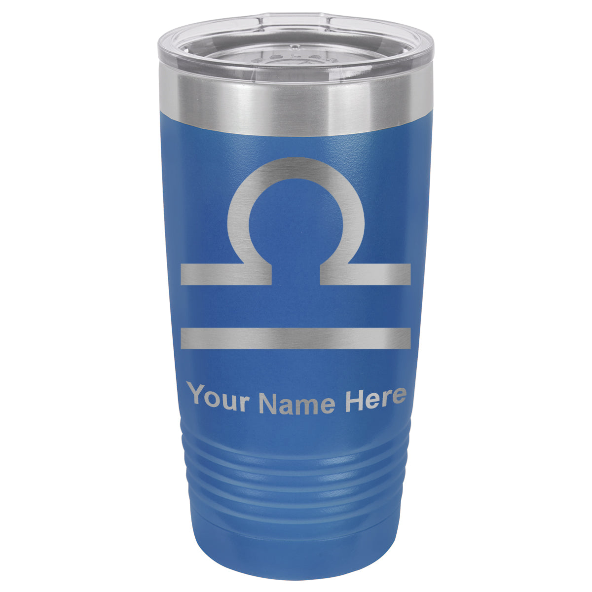20oz Vacuum Insulated Tumbler Mug, Zodiac Sign Libra, Personalized Engraving Included