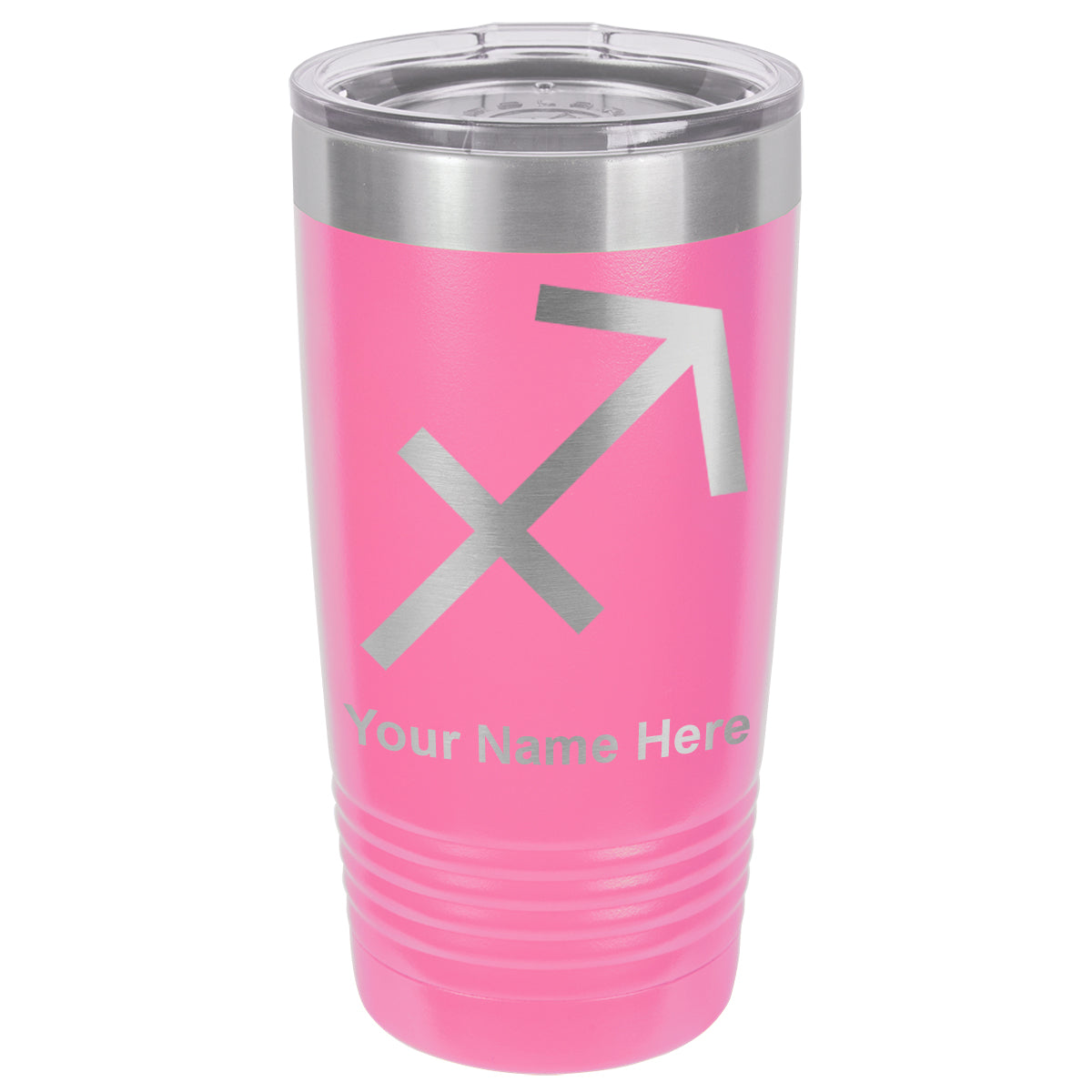 20oz Vacuum Insulated Tumbler Mug, Zodiac Sign Sagittarius, Personalized Engraving Included