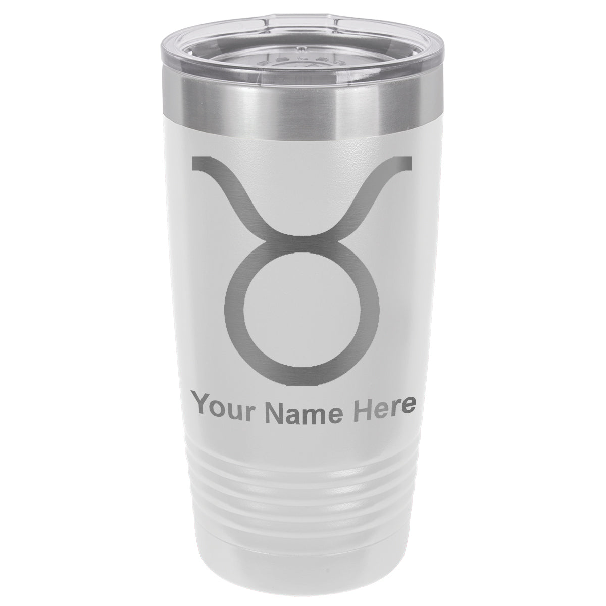 20oz Vacuum Insulated Tumbler Mug, Zodiac Sign Taurus, Personalized Engraving Included