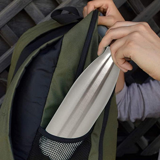 LaserGram Single Wall Water Bottle, Basketball Coach, Personalized Engraving Included