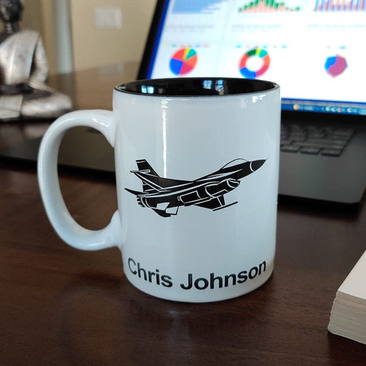 11oz Round Ceramic Coffee Mug, PT Physical Therapist, Personalized Engraving Included