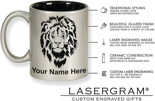 11oz Round Ceramic Coffee Mug, Grad Cap Class of 2020, 2021, 2022, 2023 2024, 2025, Personalized Engraving Included