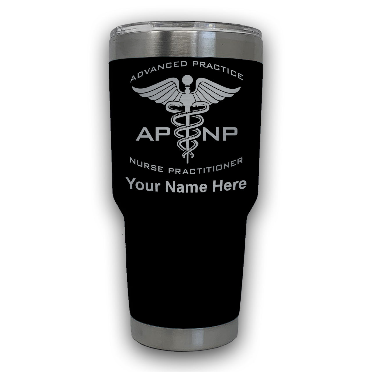 LaserGram 30oz Tumbler Mug, APNP Advanced Practice Nurse Practitioner, Personalized Engraving Included