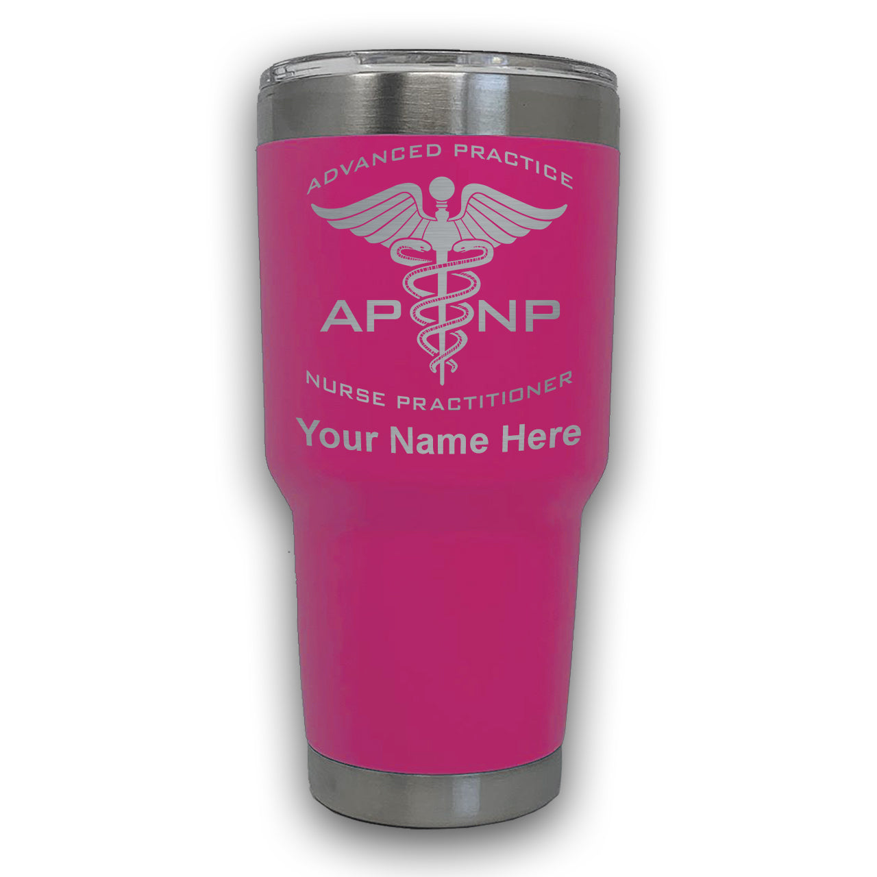 LaserGram 30oz Tumbler Mug, APNP Advanced Practice Nurse Practitioner, Personalized Engraving Included