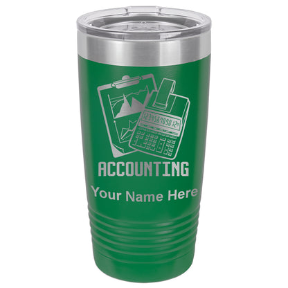 20oz Vacuum Insulated Tumbler Mug, Accounting, Personalized Engraving Included - LaserGram Custom Engraved Gifts
